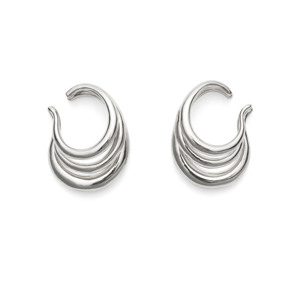 Triple Lair Ear Cuff in Silver