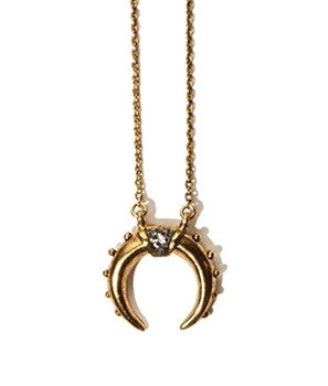 *Mini Crescent Necklace Gold
