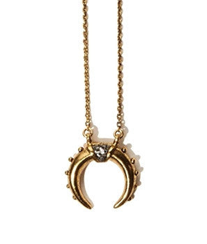 *Mini Crescent Necklace in Gold