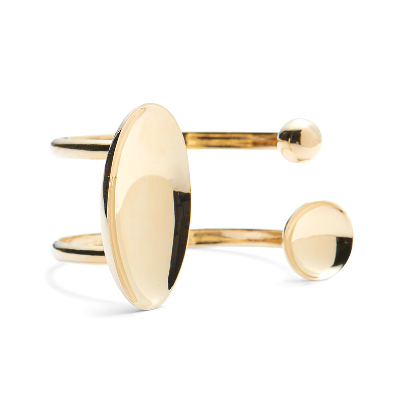 Lady Grey Jewelry Dome Cuff in Gold