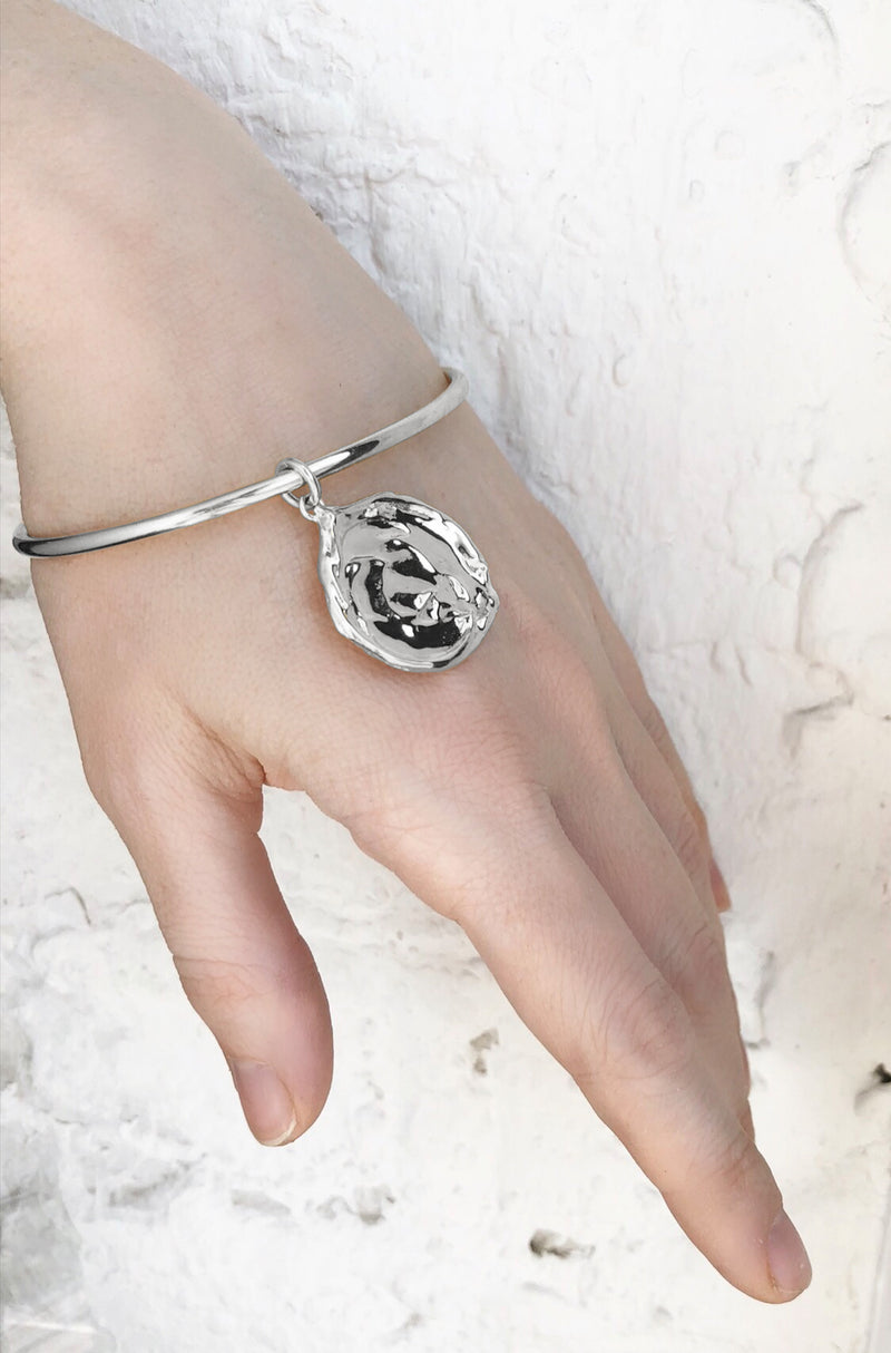 Lady Grey Jewelry Palette Bangle in Rhodium