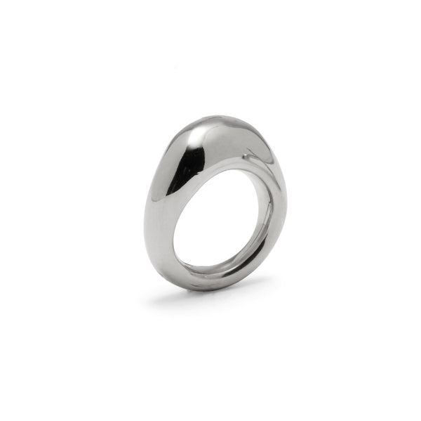 Lady Grey Jewelry Organic Ring in Rhodium