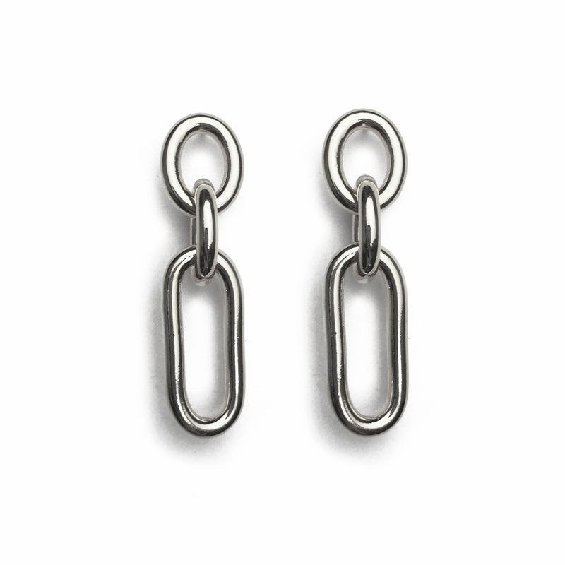 Lady Grey Jewelry Trés Link Earring in Silver