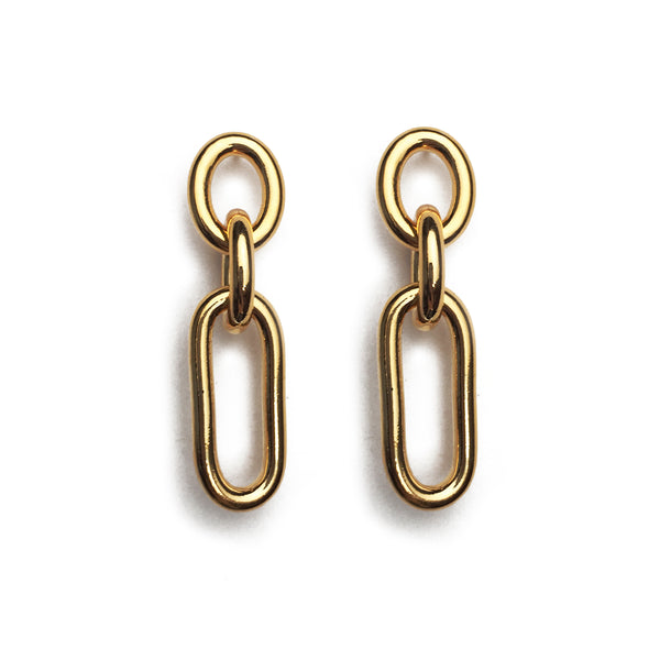 Lady Grey Jewelry Trés Link Earring in Gold