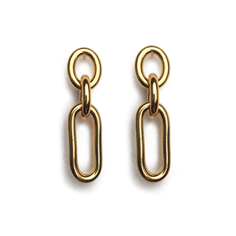 Lady Grey Jewelry Trés Link Earring in Gold