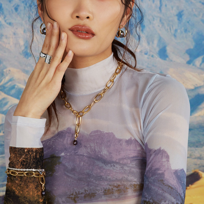 Mega Necklace in Gold