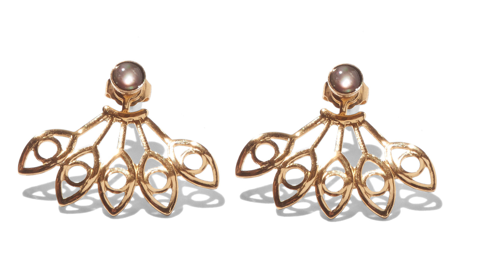 Hydra Ear Jacket Gold Mother Pearl