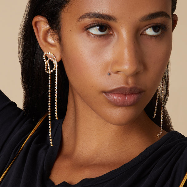 Swirl Earrings in Gold