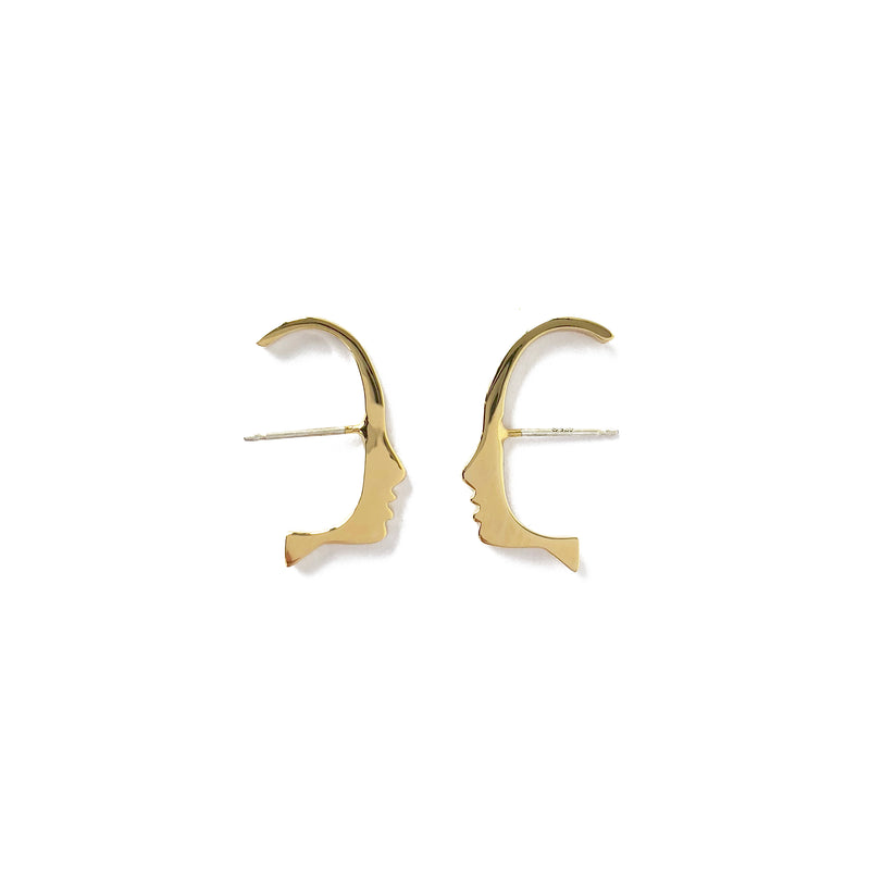 Lady Grey Jewelry Silhouette Huggies in Gold