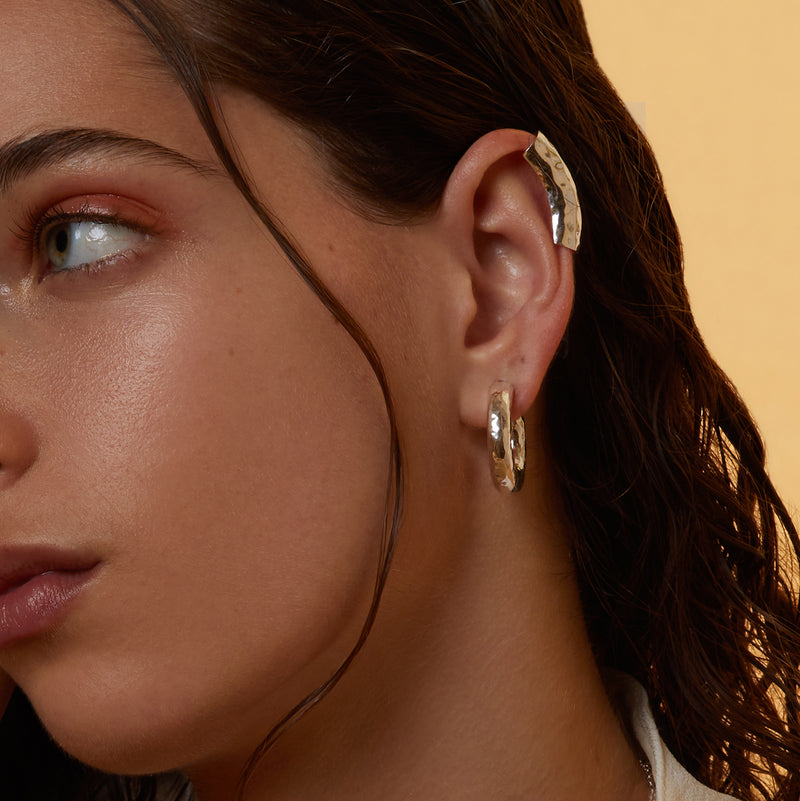 Rayan Hoops in Silver