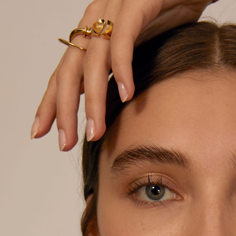 Duo Link Ring in Gold