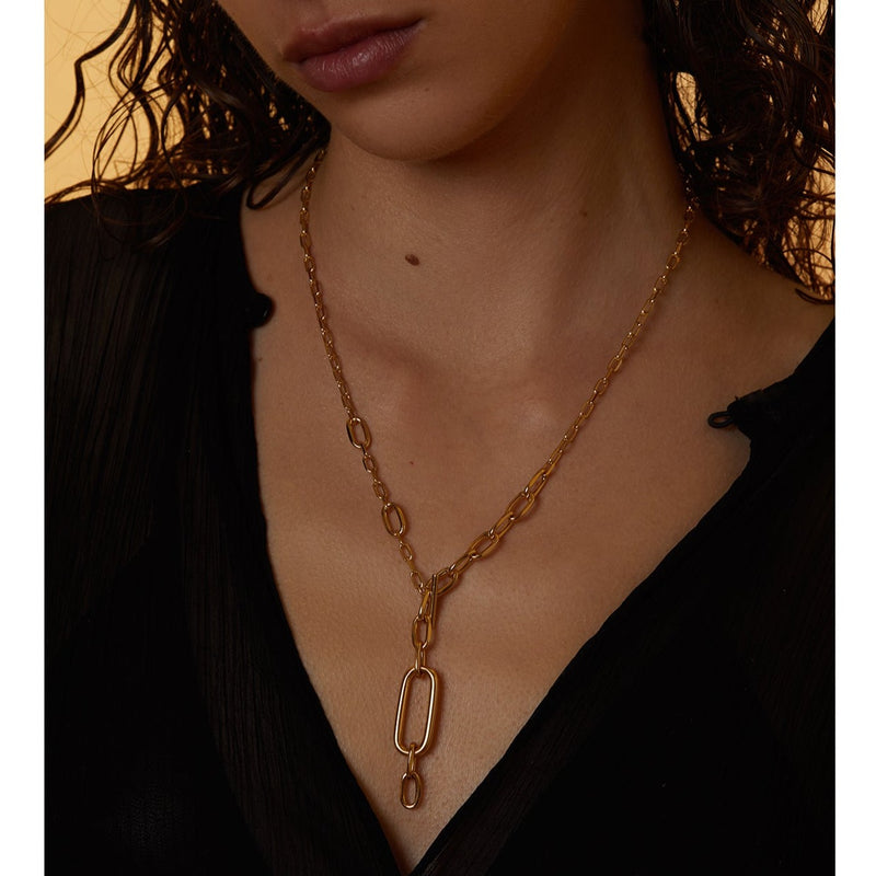 Lady Grey Tier Necklace in Gold