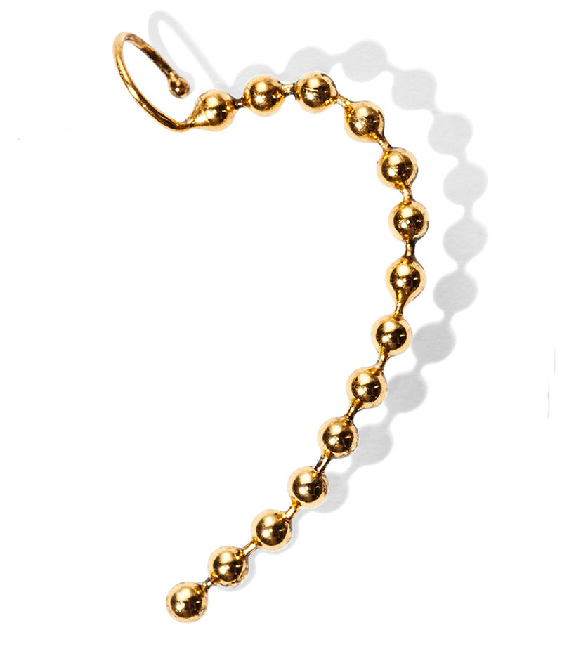 Lady Grey Jewelry Ear Cuff Gold Ball Bead