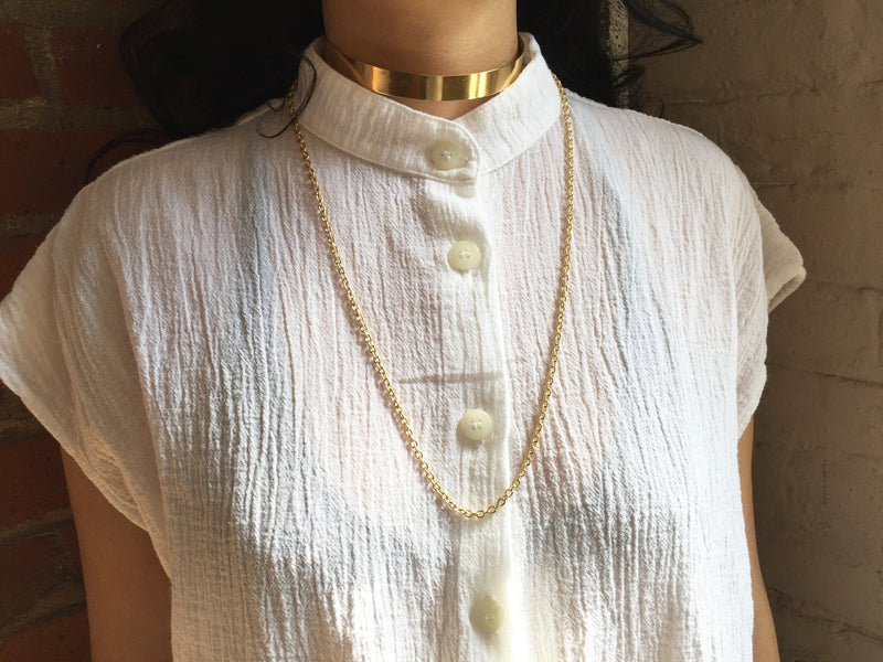 Chain Choker in Gold