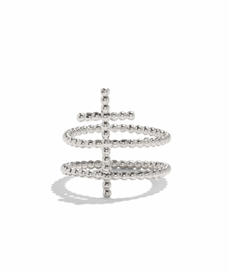 Lady Grey Jewelry Cross Ring Gold Vermeil
