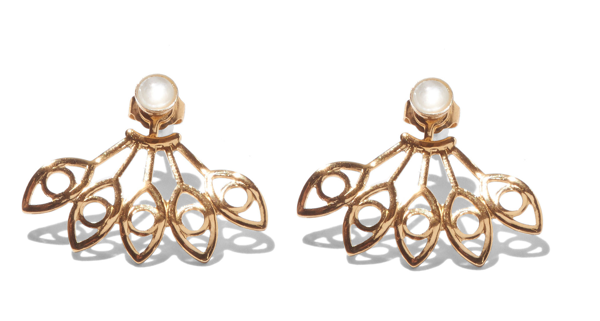 Hydra Ear Jacket Gold Mother Pearl