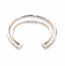 Orbital Bangle in Silver