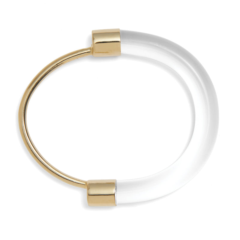Lady Grey Jewelry Fraction Bracelet in Gold and Clear