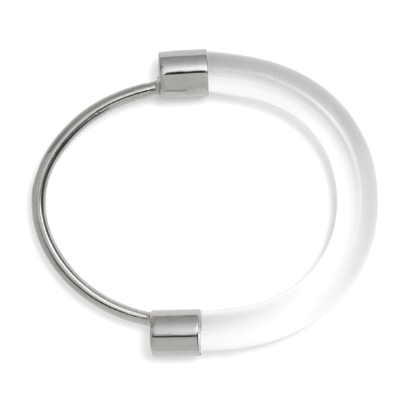 Lady Grey Jewelry Fraction Bracelet in Rhodium and Clear