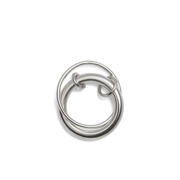 Lady Grey Jewelry Duo Link Ring in Rhodium 