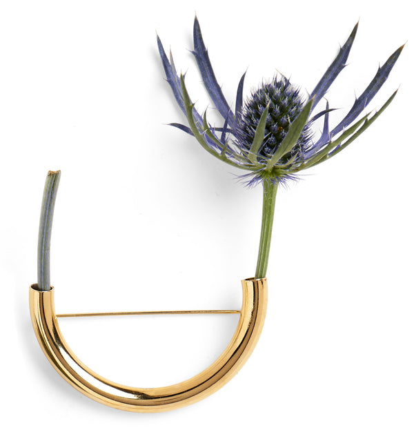 Botanical Brooch- Gold Composition 1