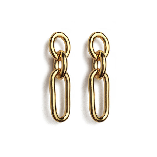 Lady Grey Jewelry Trés Link Earring in Gold