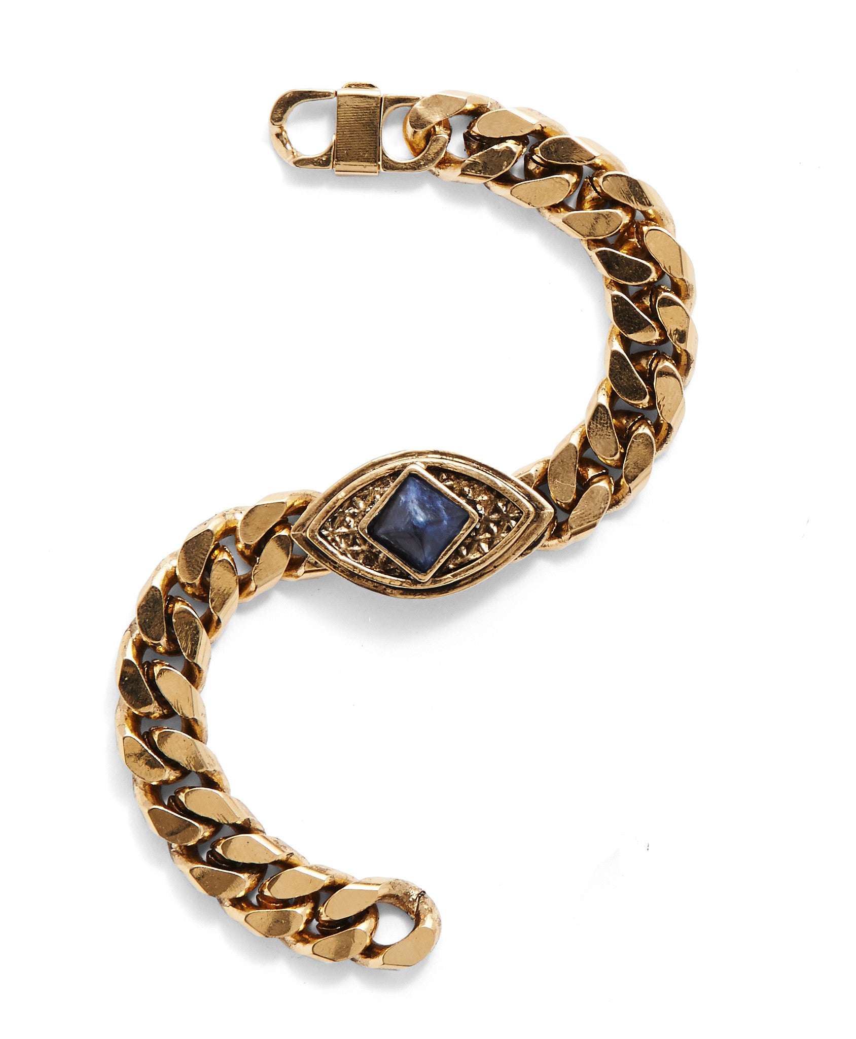 Lucid Chain Bracelet Gold Sodalite