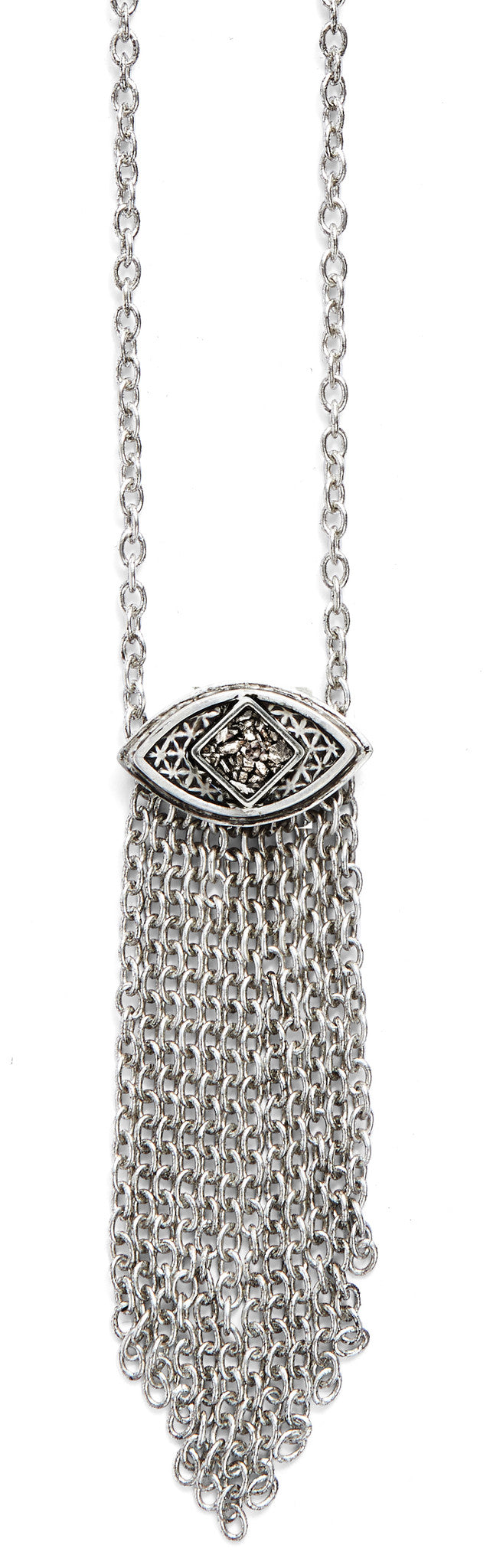 Lucid Fringe Necklace in Silver / Bismuth (EXCLUSIVE!!!)