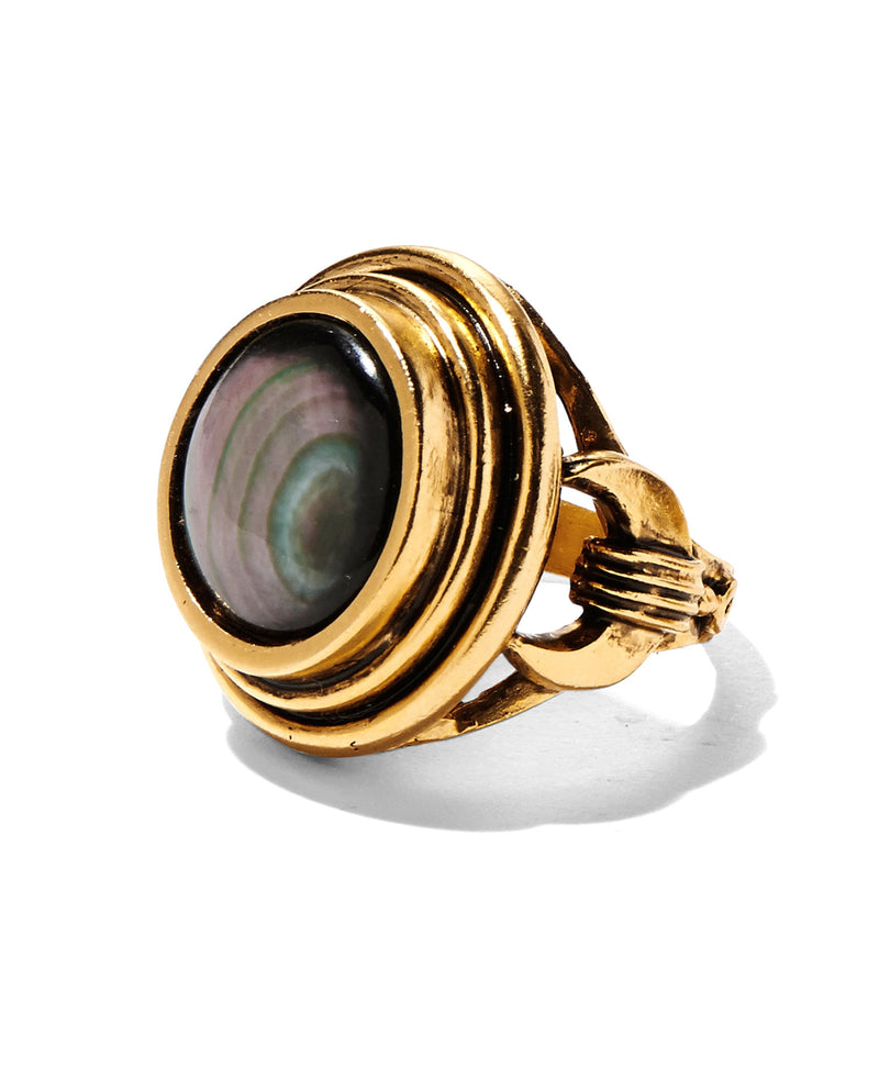 Lady Grey Luna Ring Gold