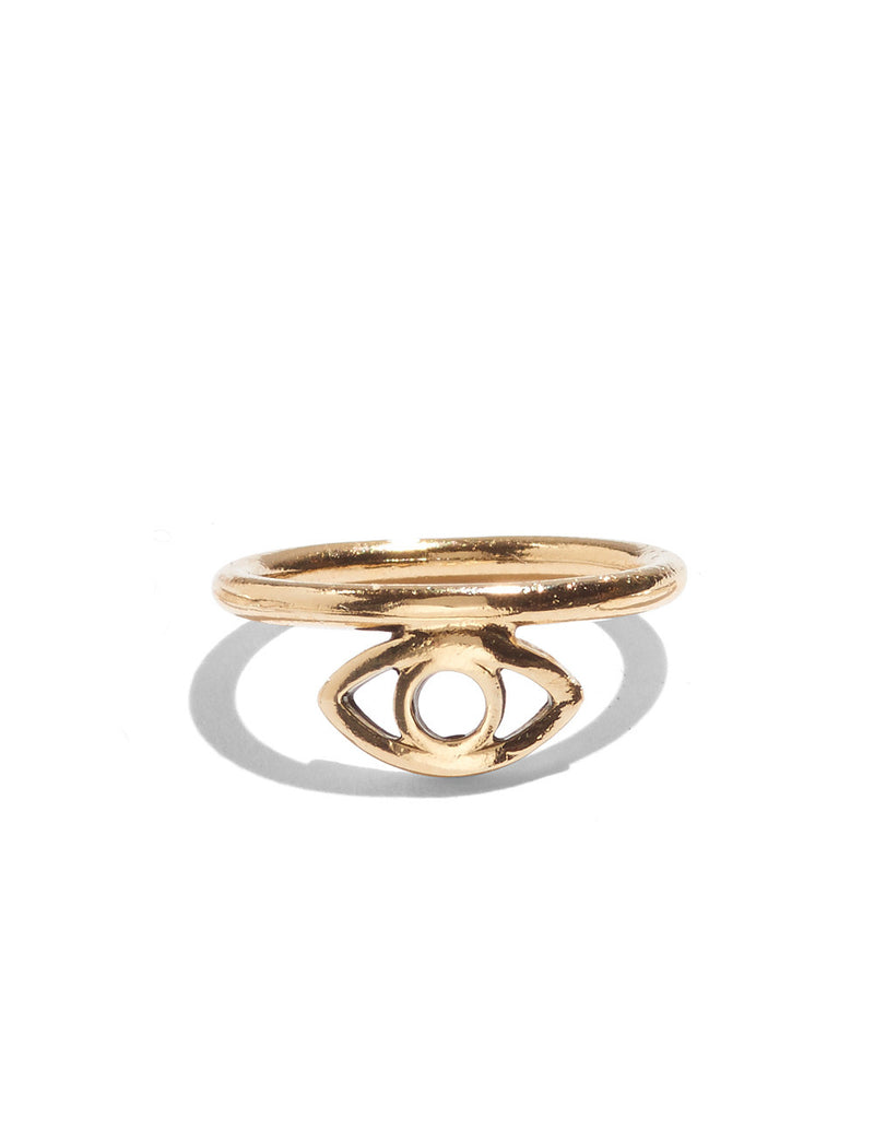 Midi Eye Ring in Gold Vermeil
