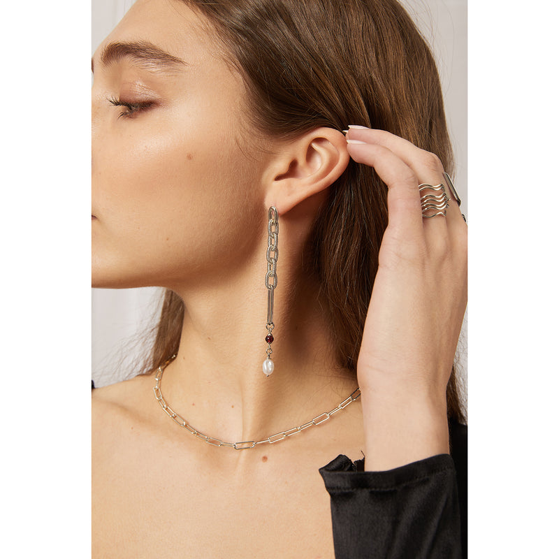 Montage Earring in Silver