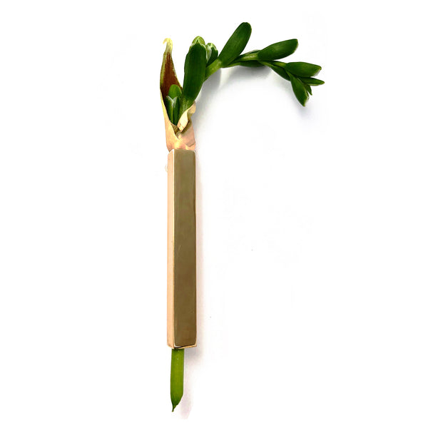 Lady Grey Jewelry Rectangular Brooch in Gold