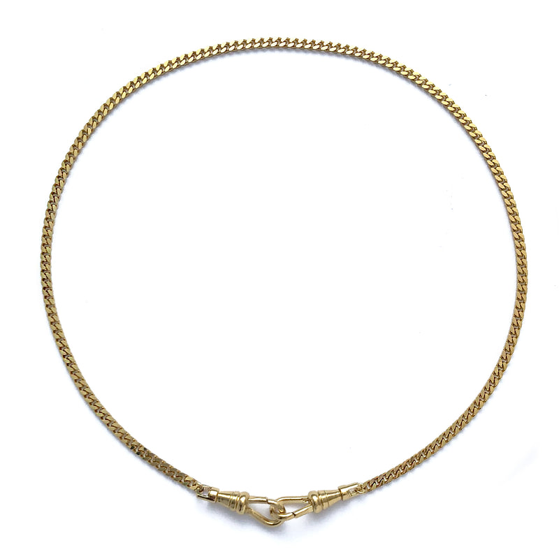 Curb Mask Chain in Gold