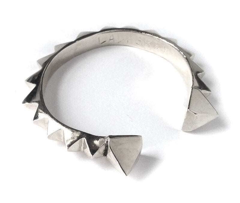 Spike Bangle in Silver