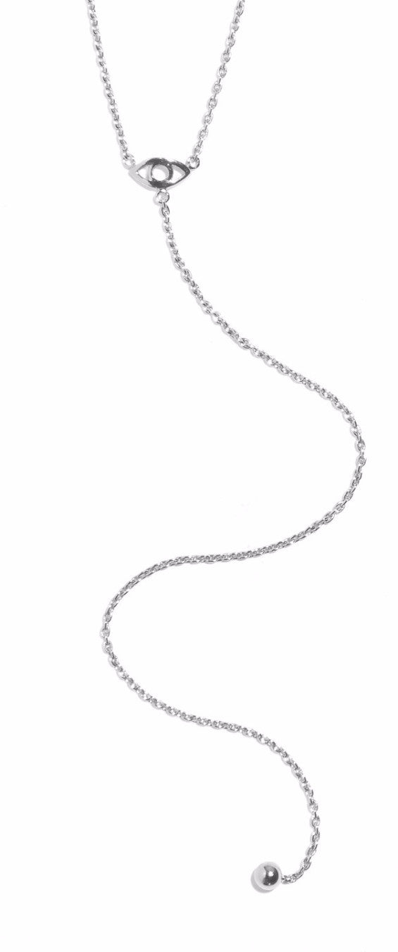 Teardrop Necklace in Silver