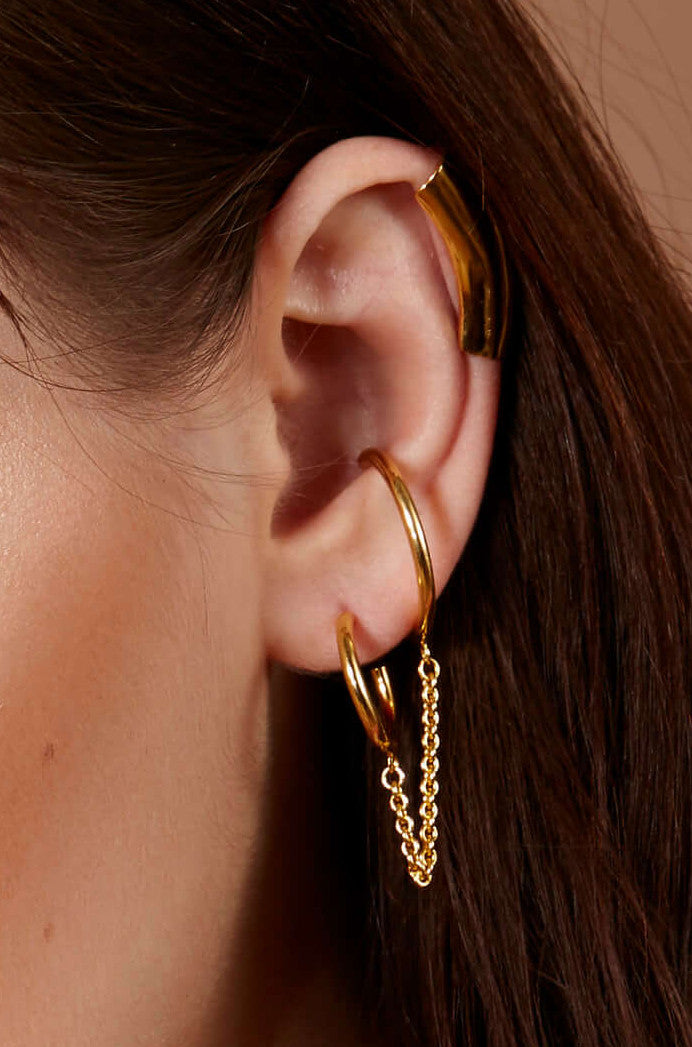 Lady Grey Jewelry Tether Earring in Gold